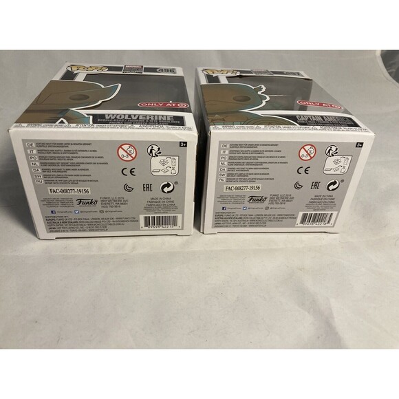 Funko Pop! Vinyl: Marvel - GOLD Wolverine And Captain America Target Exclusive - Picture 6 of 6